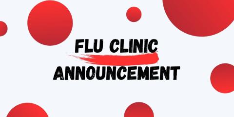 flu clinic announcement graphic